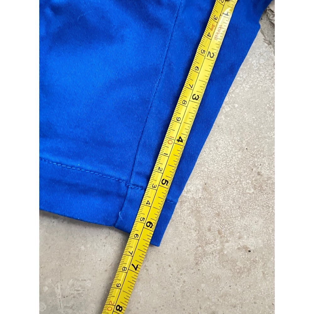 NEW Lands End Womens 4 petite 7in Chino Short Royal Cobalt Blue Mid Rise Stretch - Picture 7 of 12